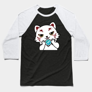 CoinJinja White Fox - Anime Style Character Baseball T-Shirt